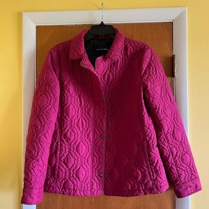 Womens Lands End quilted jacket size medium